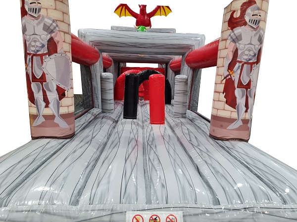 Stormbaan draak met glijbaan 17,5x3,8 m