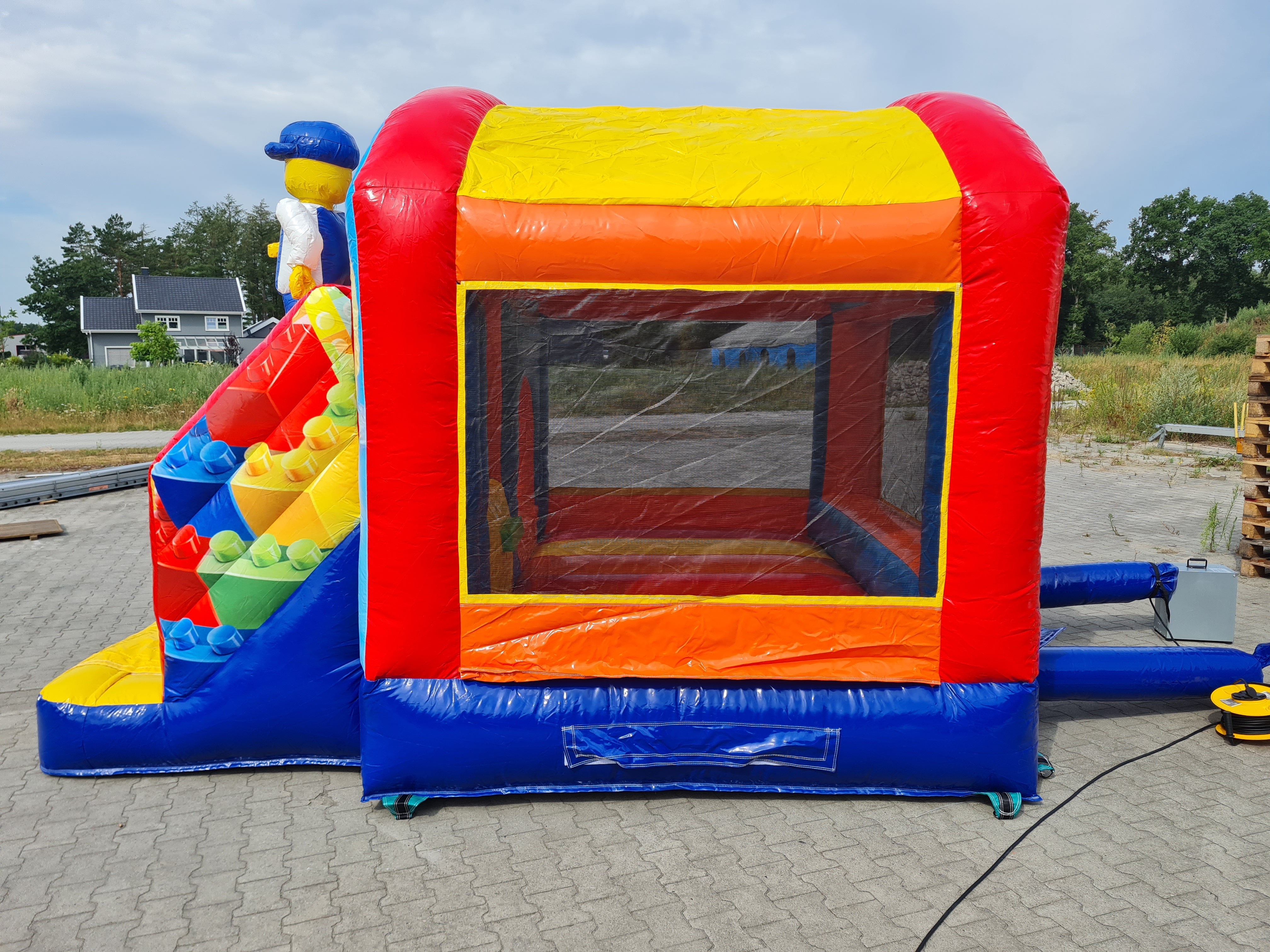 Springkussen  bouwsteen - 3,9x2,8 m 