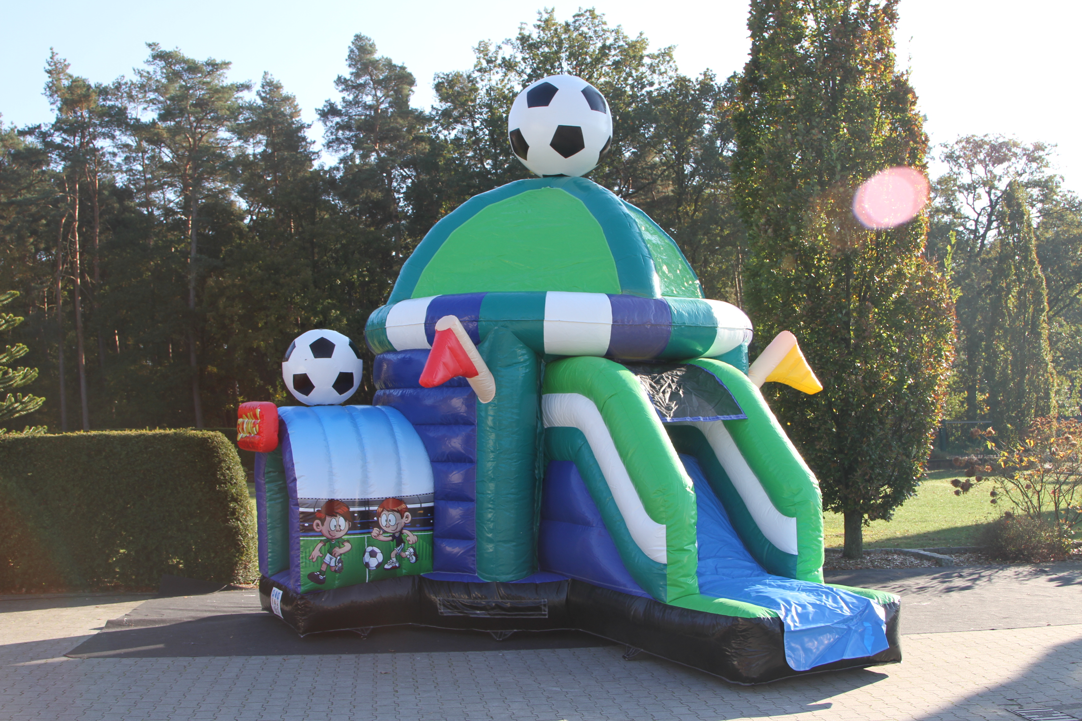 Springkussen 6x4,7 m - voetbal