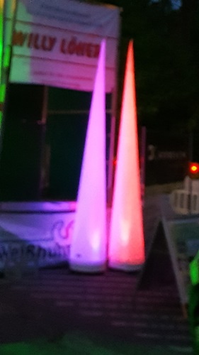 Aircone / lichtkegel incl. kleurwisselaar 3m hoog