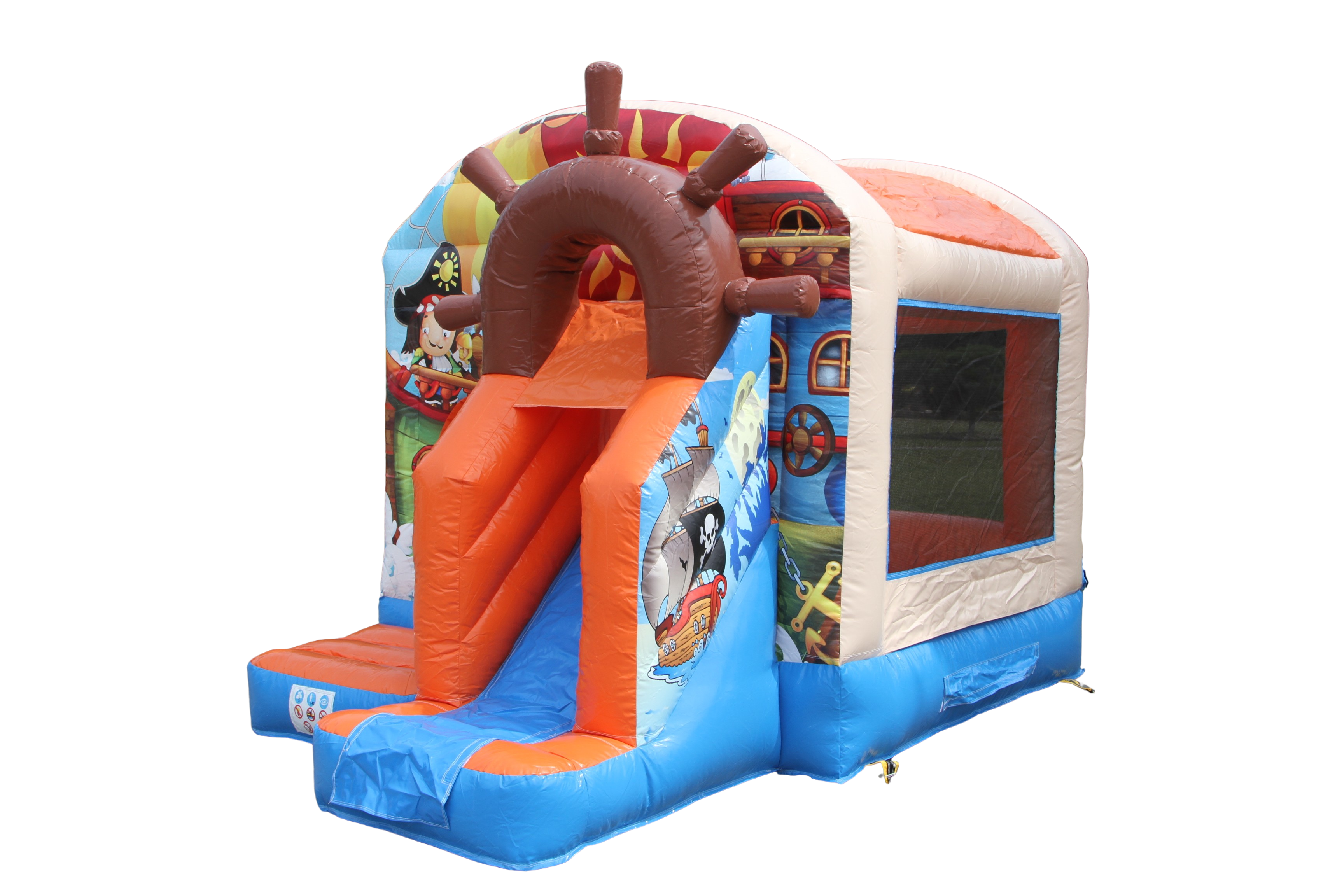 Springkussen Piraat - 3,9x2,8 m 