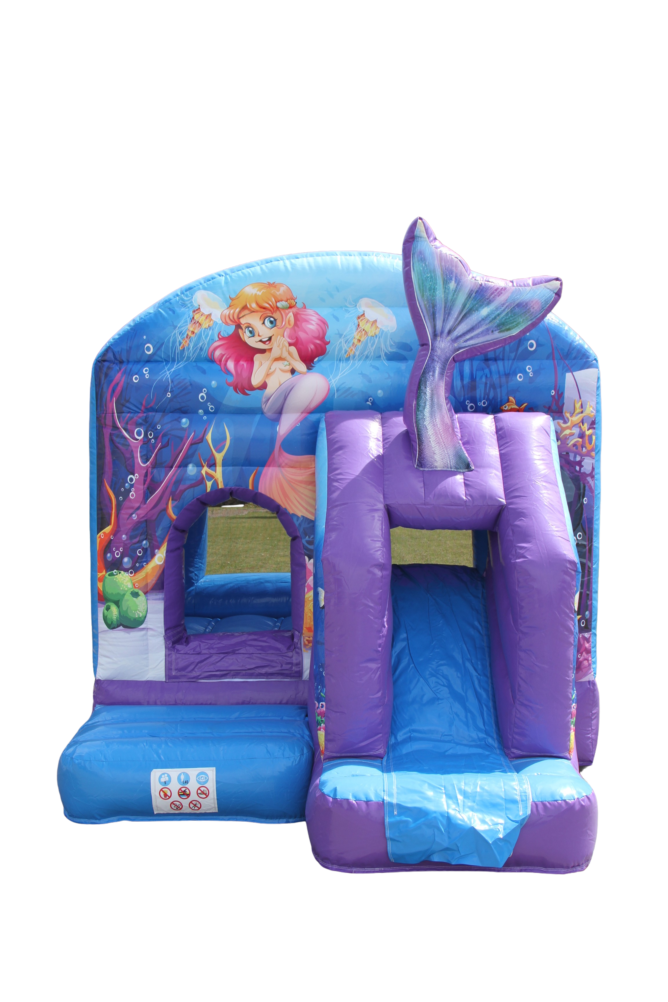 Springkussen Zeemeermin - 3,9x2,8 m 