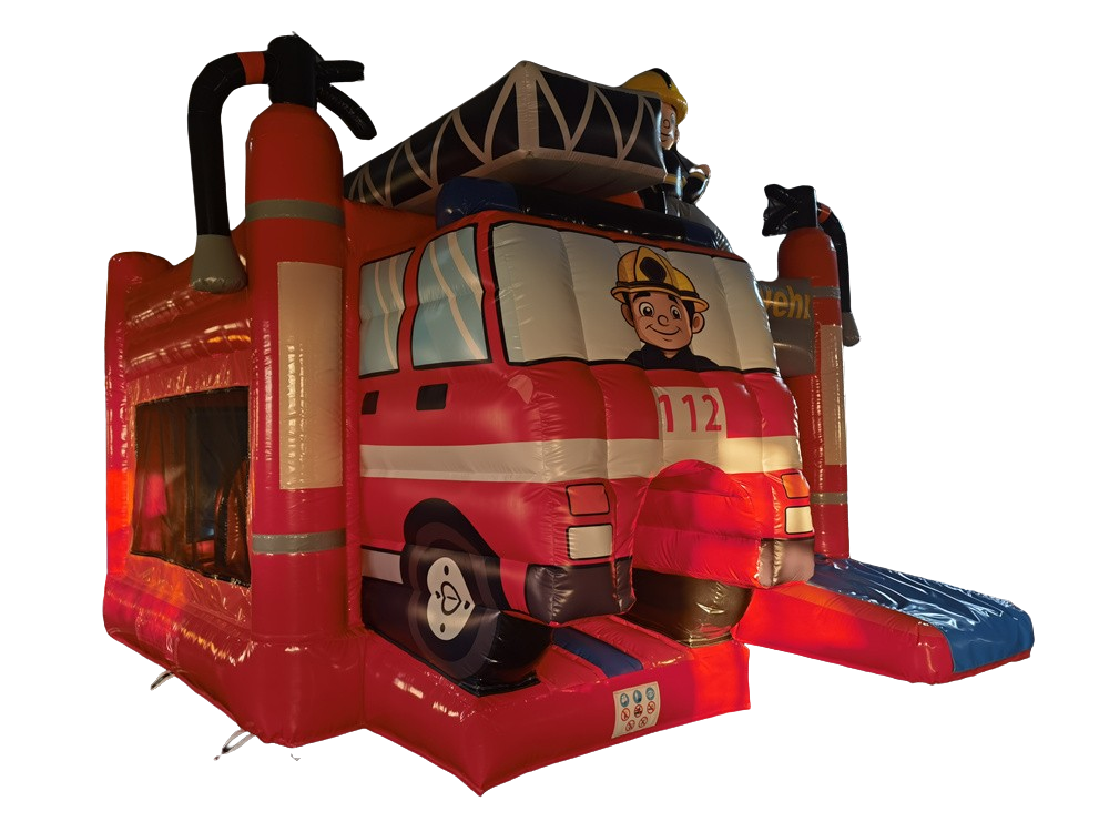Springkussen multiplay 5,1x4,5 m - brandweer