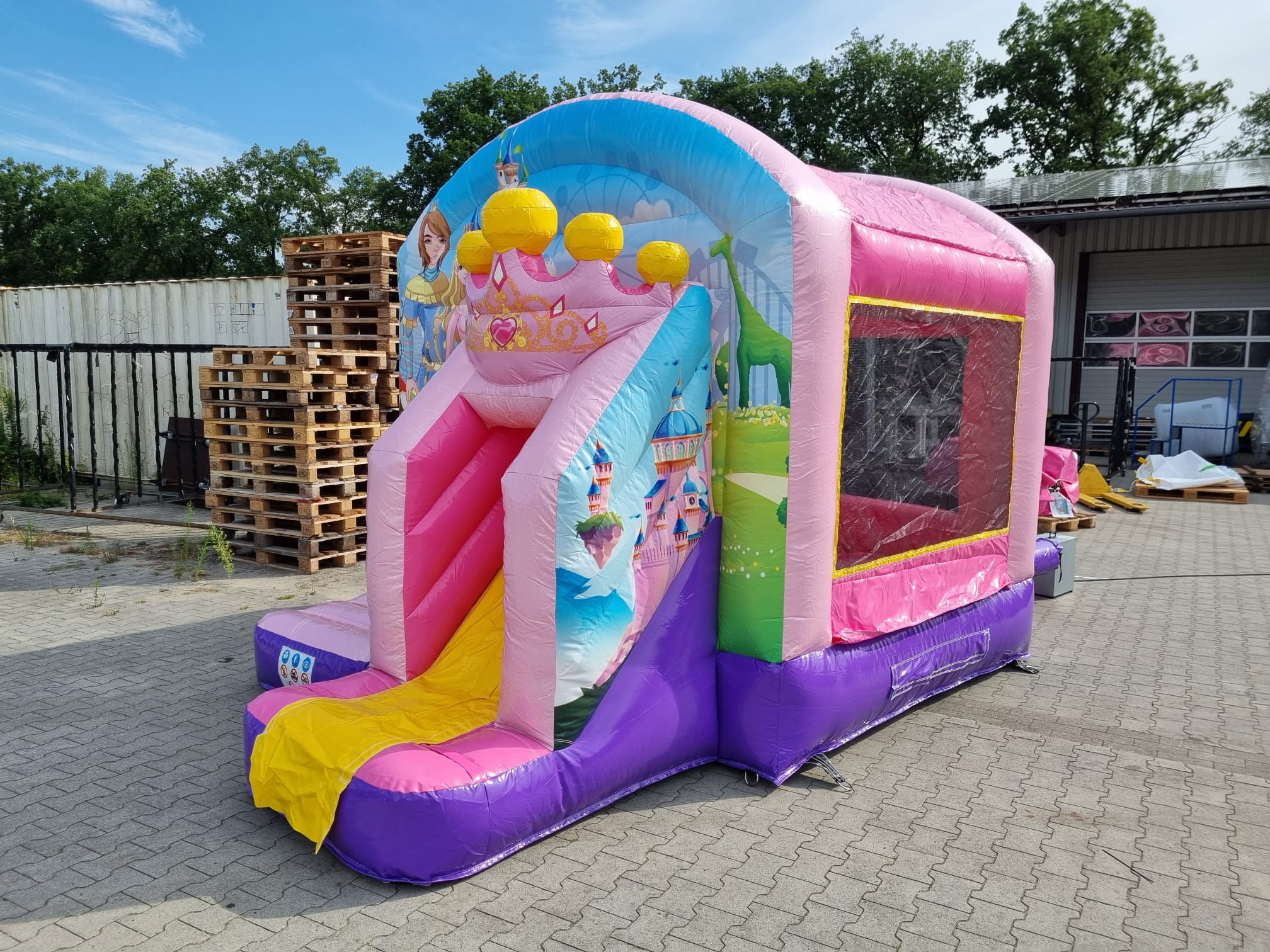 Springkussen 3,9x2,8m - prinses 
