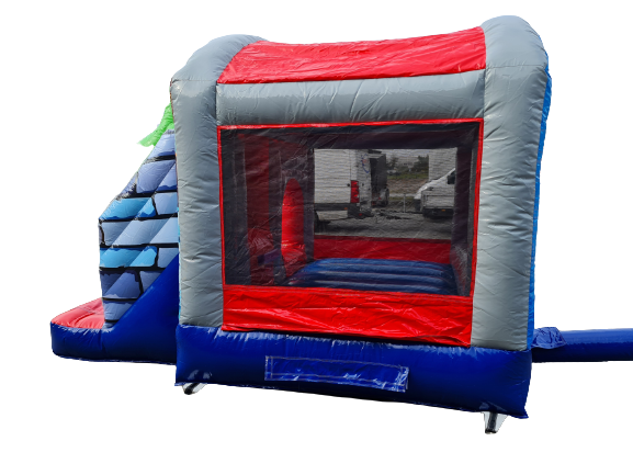 Springkussen 3,9x2,8 m - kleine draak