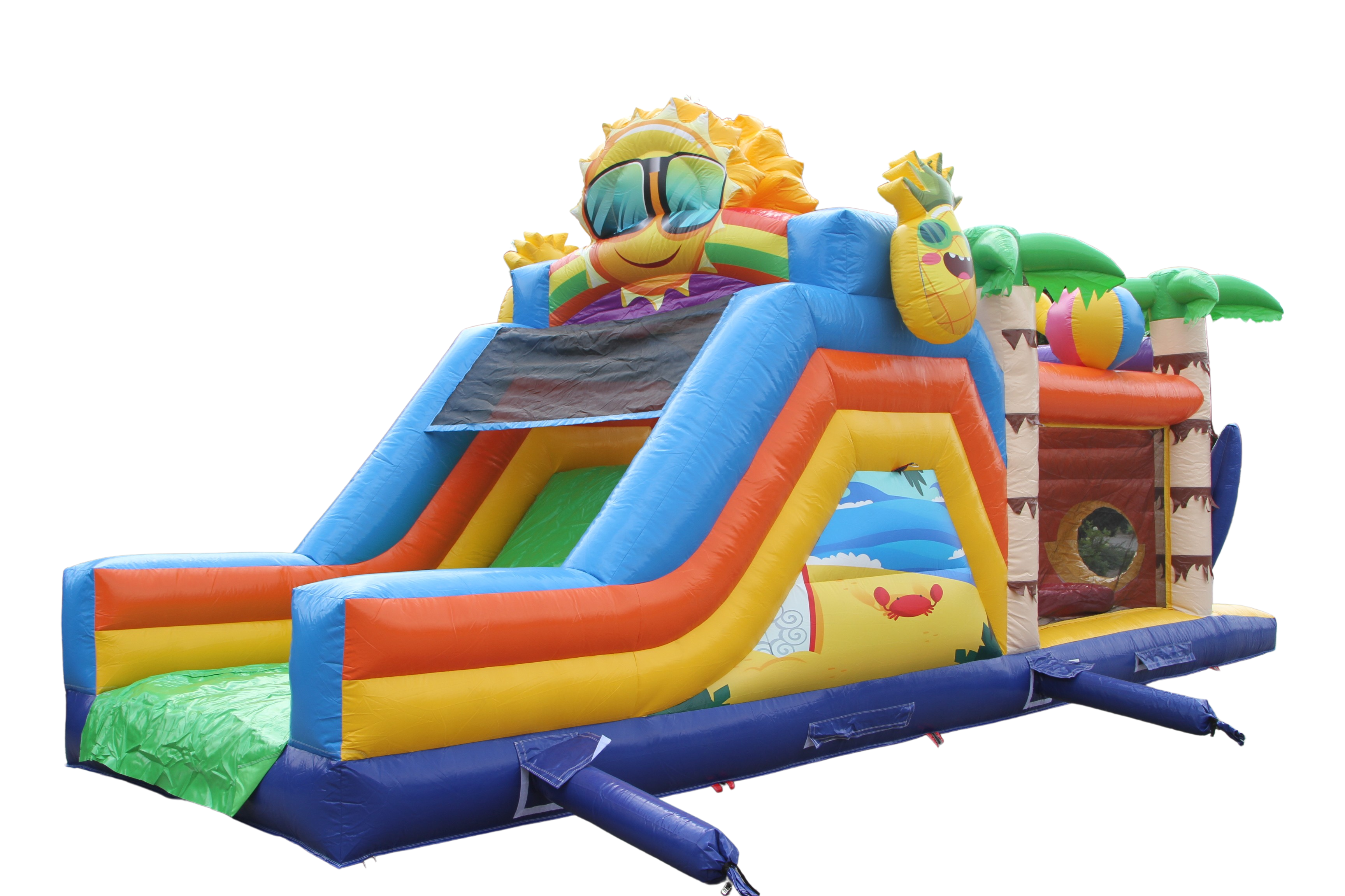 Stormbaan beach met glijbaan - 10x3,1 m