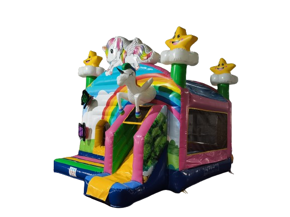 Springkussen eenhoorn - 4,9x3,8 m 