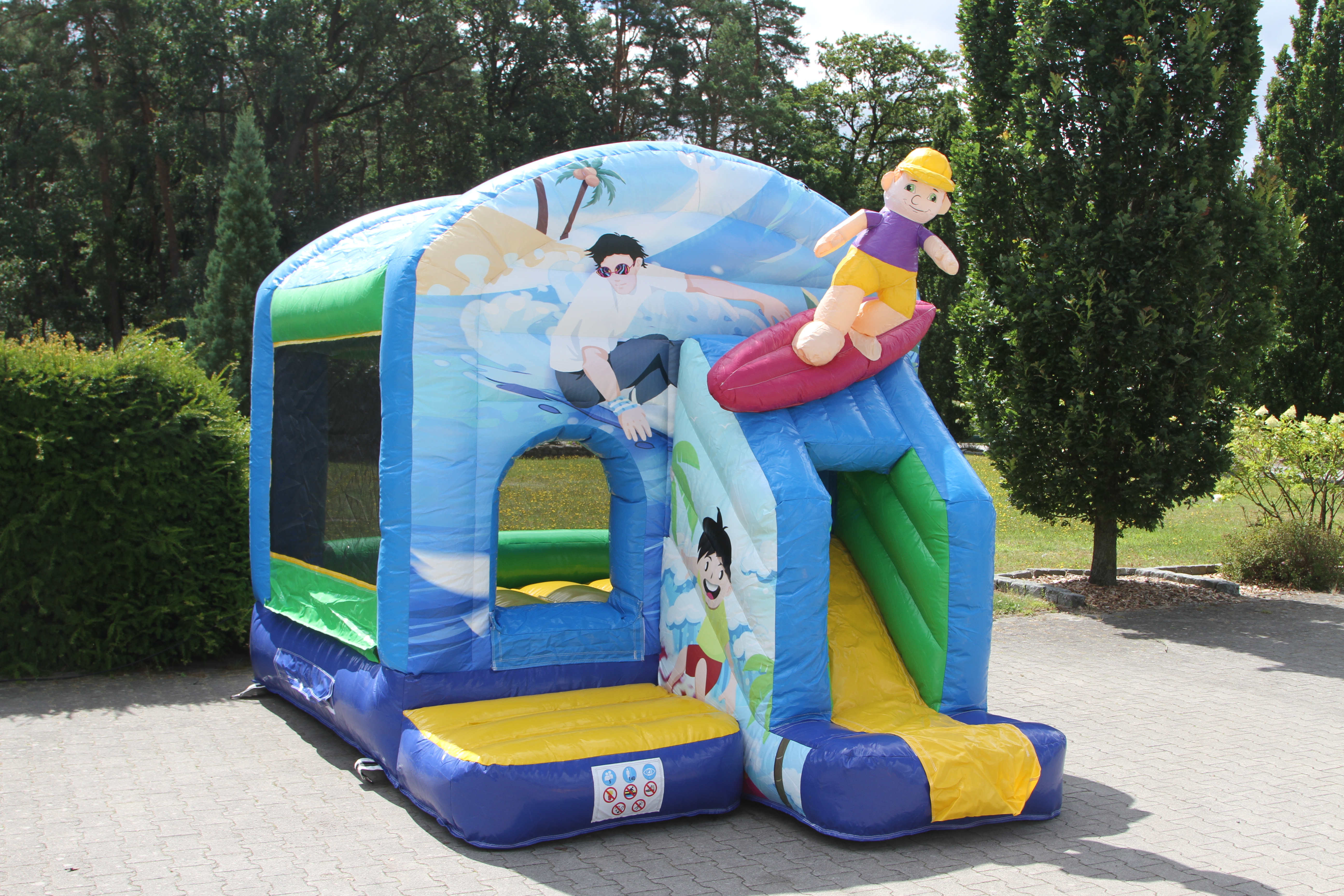 Springkussen surfer - 3,9x2,8 m 