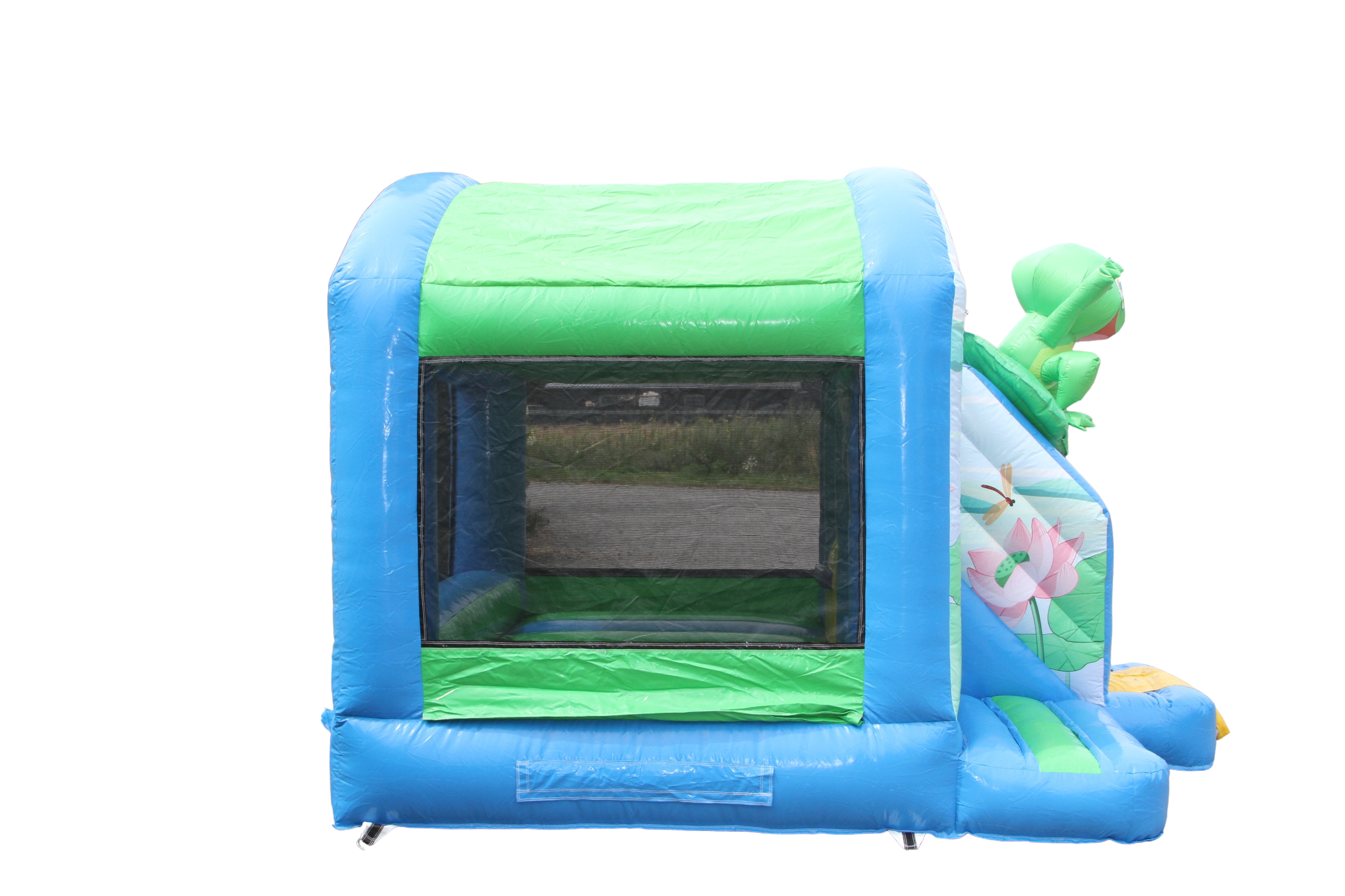 Springkussen kikker - 3,9x2,8 m 