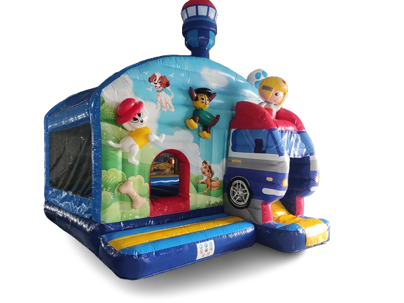 Springkussen superhonden - 4,9x3,8 m