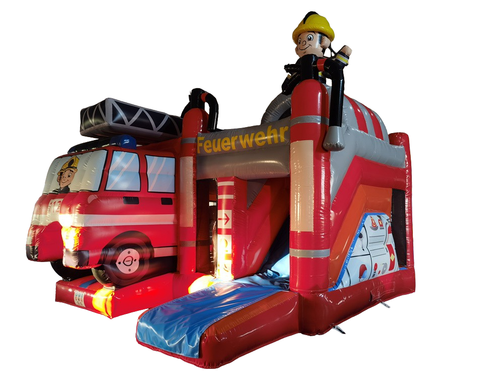 Springkussen multiplay 5,1x4,5 m - brandweer