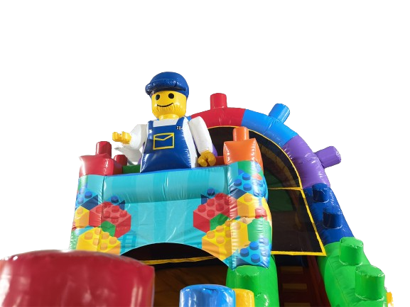 Glijbaan bouwblokken - 6,4x3,3 m