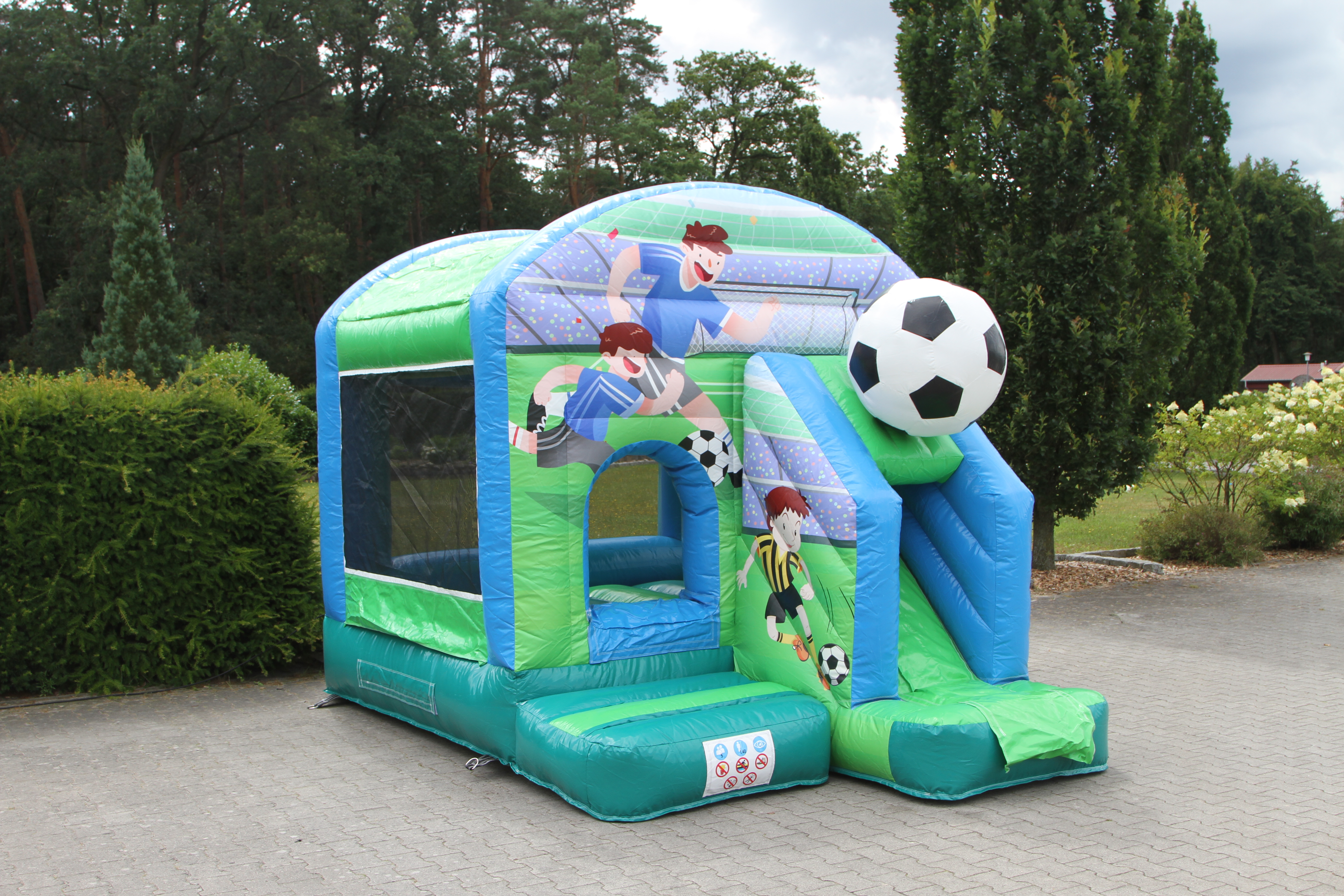 Springkussen voetbal - 3,9x2,8 m 