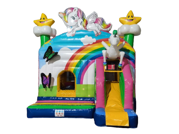 Springkussen eenhoorn - 4,9x3,8 m 