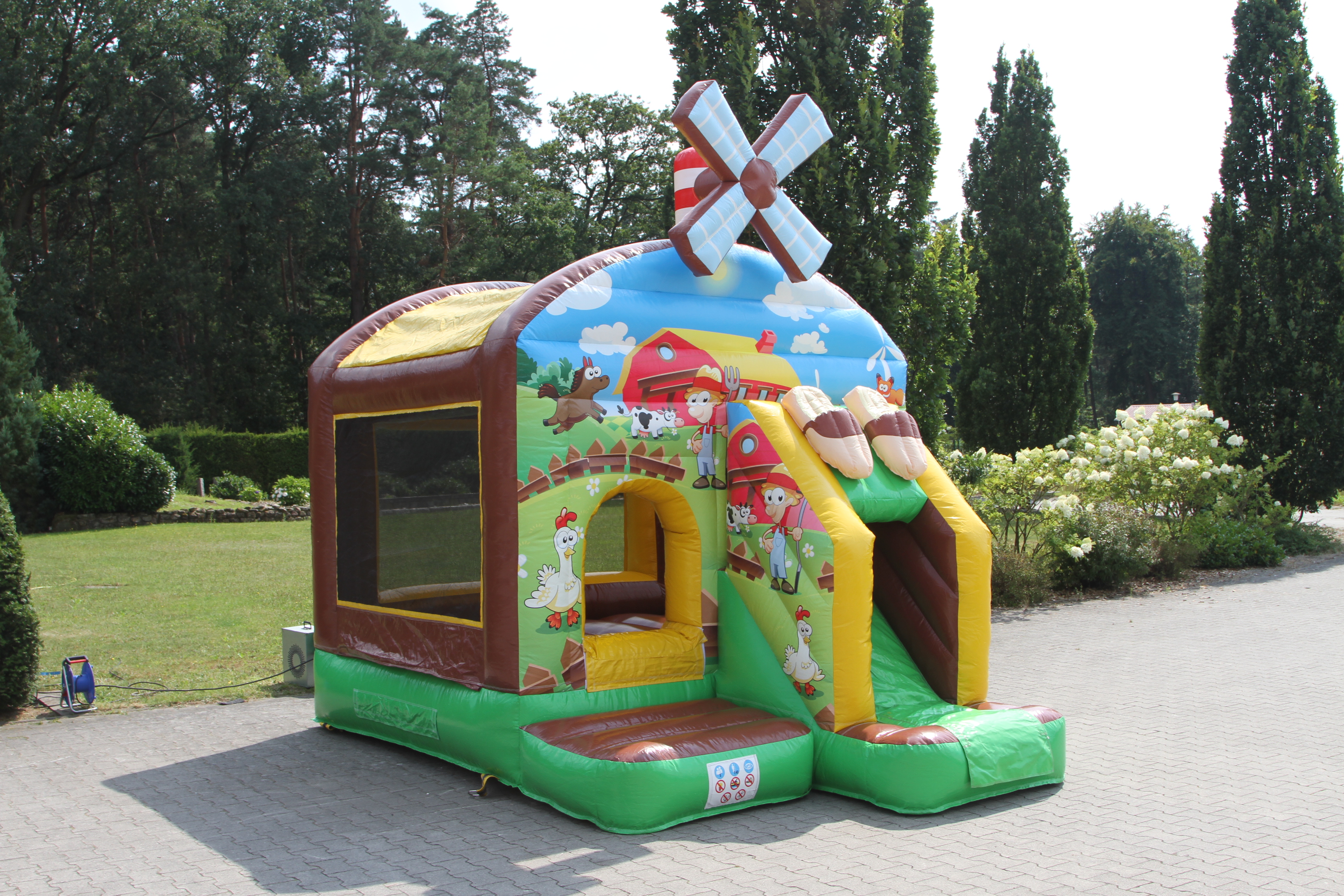 Springkussen Boerderij - 3,9x2,8m 