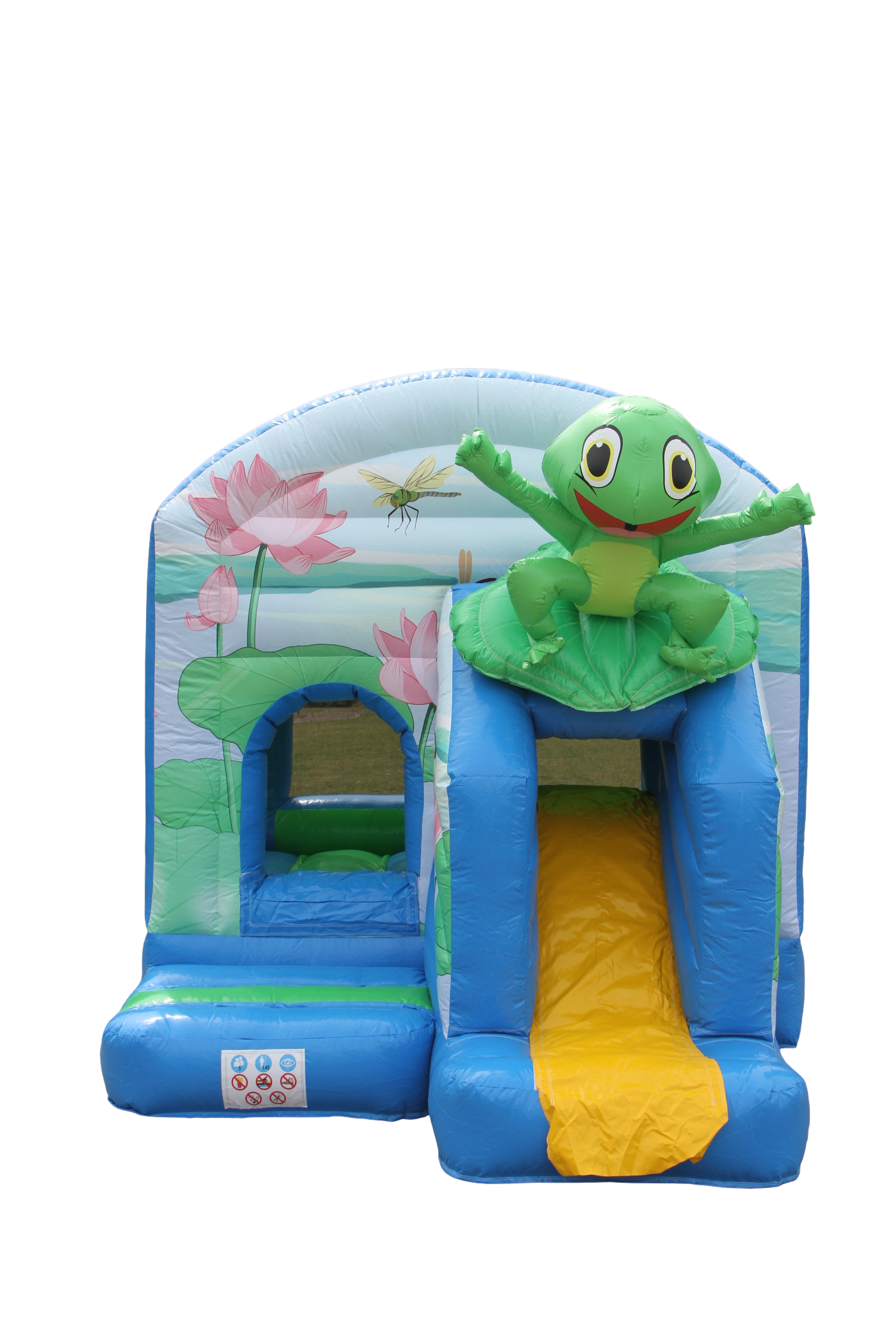 Springkussen kikker - 3,9x2,8 m 